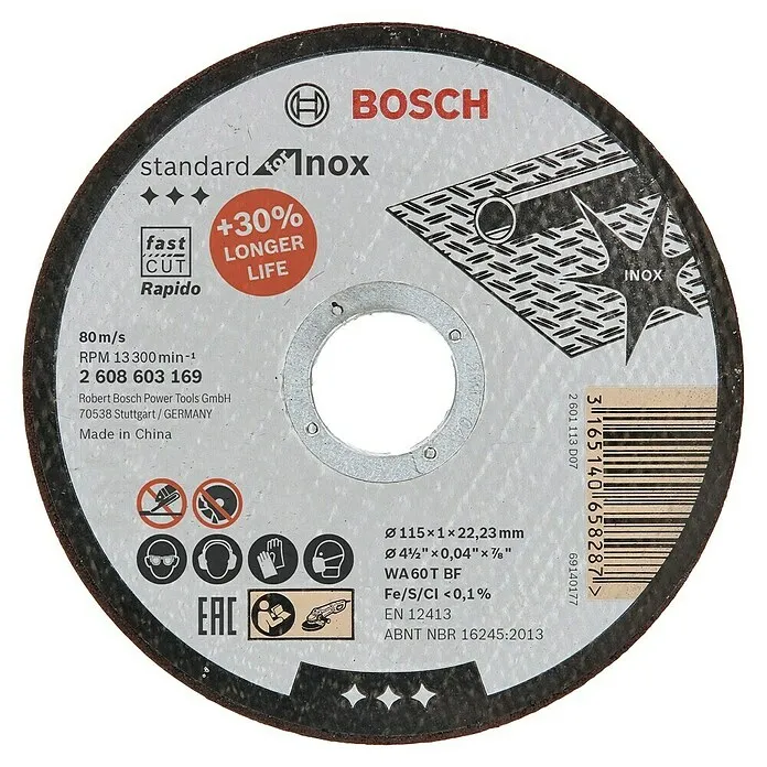 Rezni disk Standard for INOX Rapido