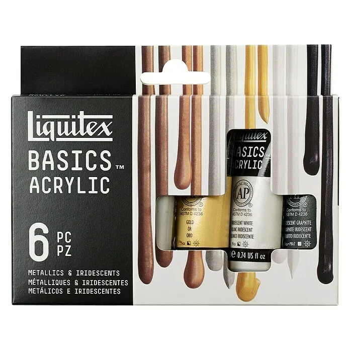 Set akrilnih boja Metalik