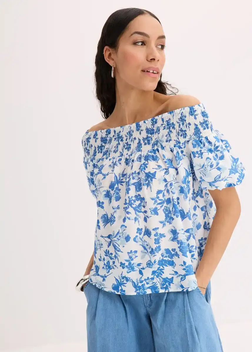 Bluza s carmen izrezom