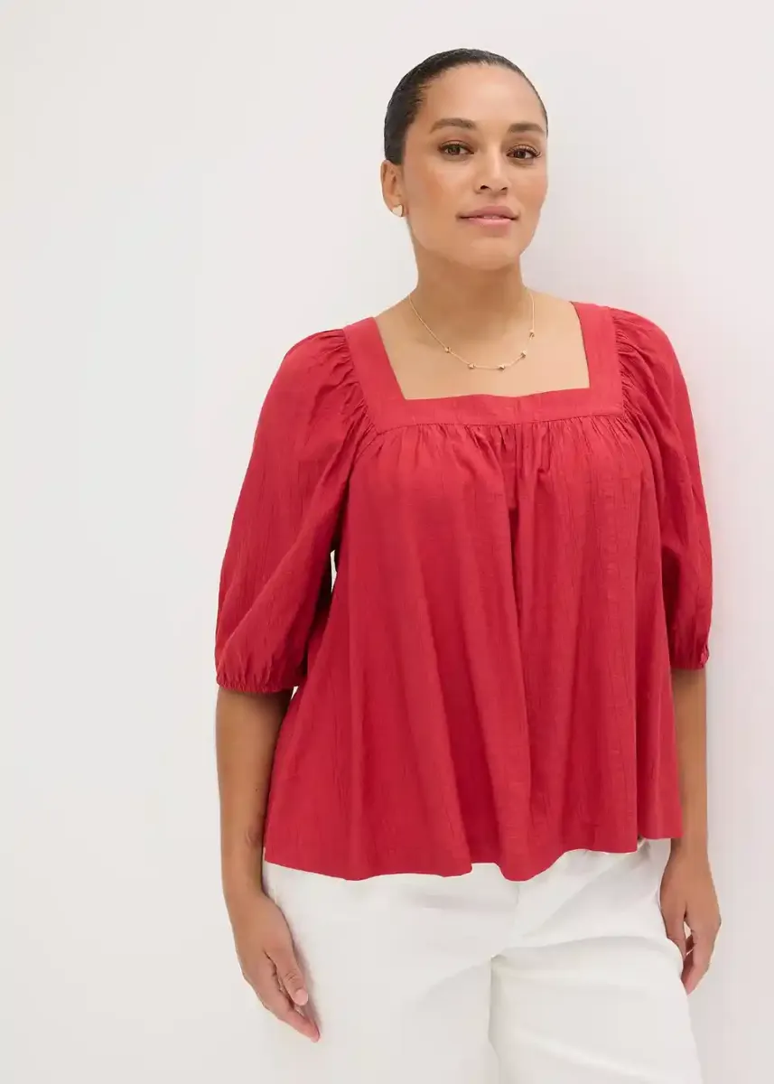 Bluza sa strukturom od nagužvanog materijala