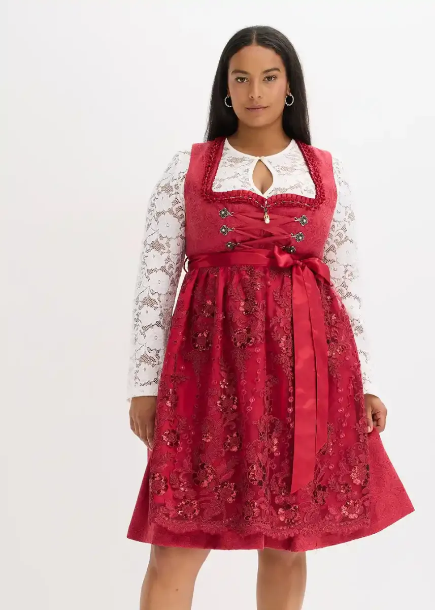 Dirndl s pregačom i šljokicama