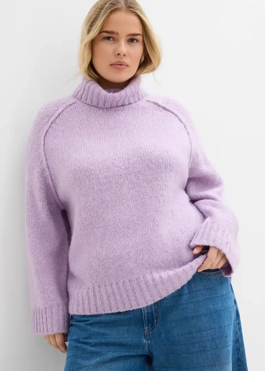 Oversize grubo pleteni pulover