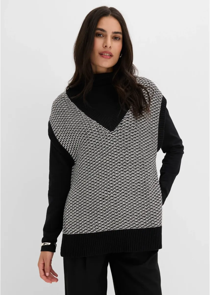 Oversize pulover bez rukava