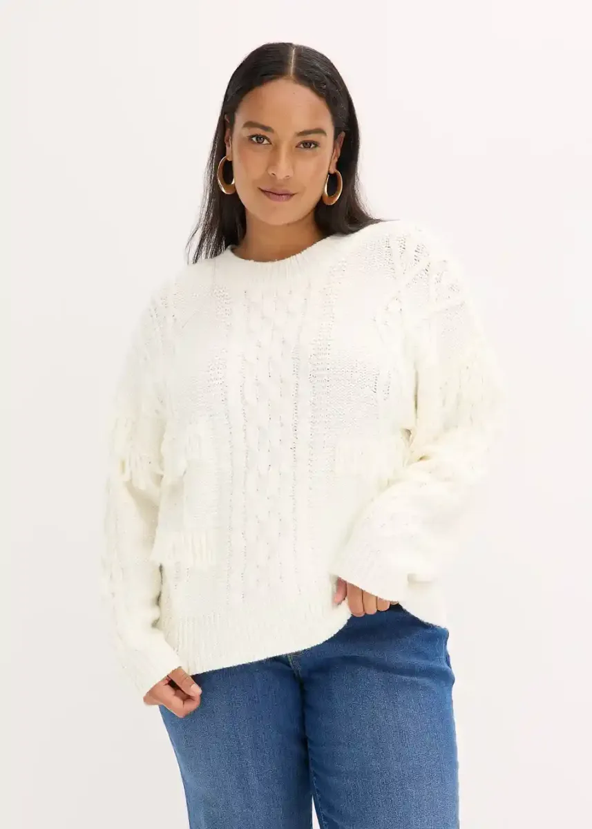 Oversize pulover s resama