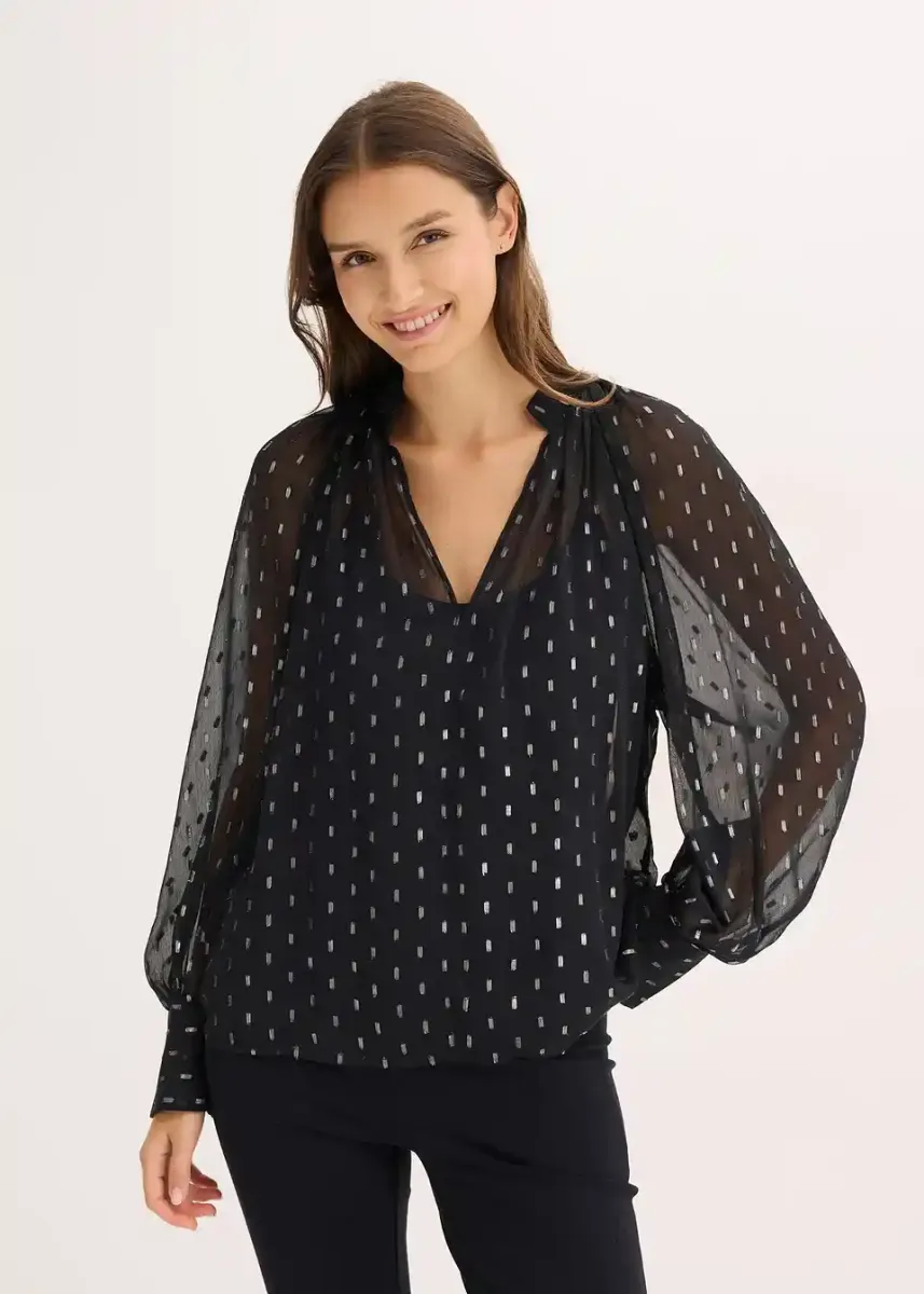 Prozirna ležerna bluza
