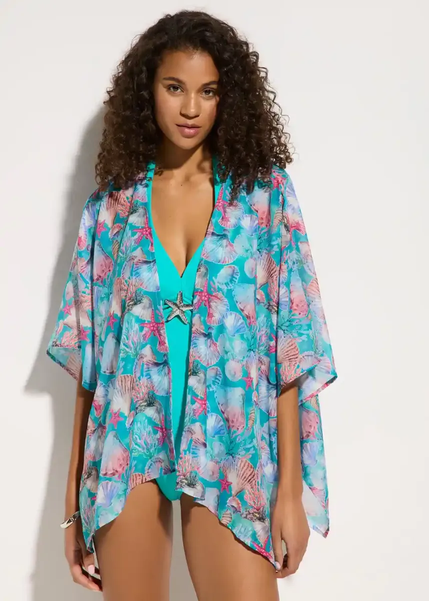 Prozirni kimono za plažu