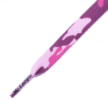 MR LACY Vezice Mr Lacy vezice - Printies Pink Camo