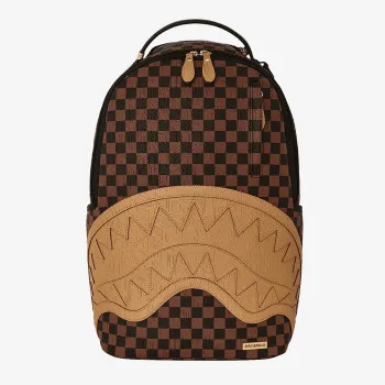SPRAYGROUND Ruksak EMBOSSED CHECK BROWN BACKPACK