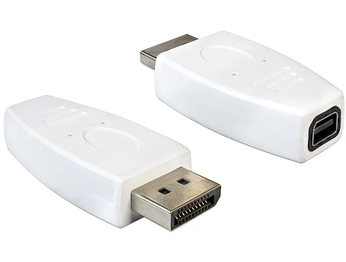 Adapter DELOCK, DisplayPort (M) na mini DisplayPort (Ž), bijeli 65237