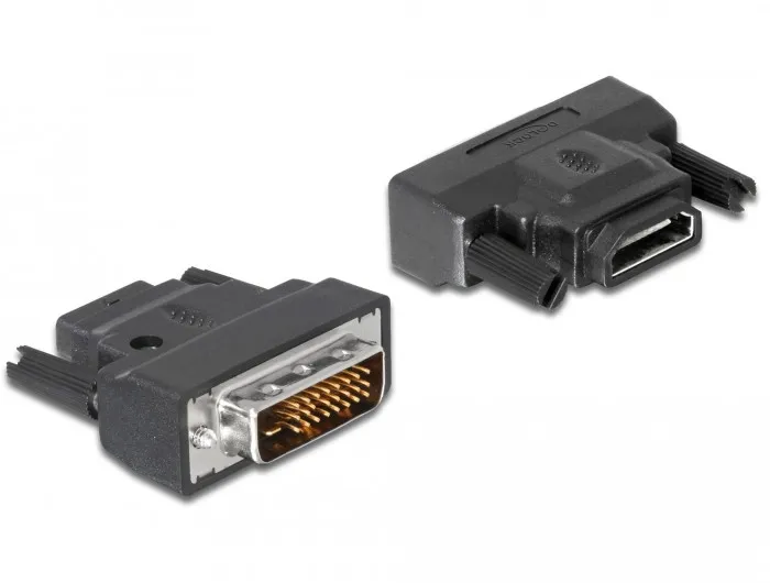 Adapter DELOCK, DVI 24+1 pin M > HDMI Ž wi/LED 65024