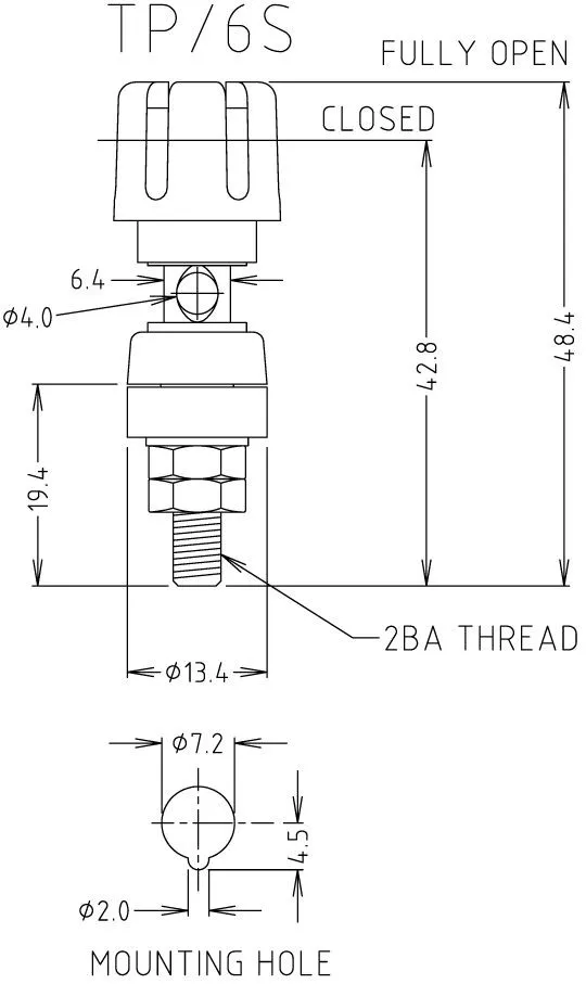 BUKSNA 4mm velika plava, 30A, CL159730