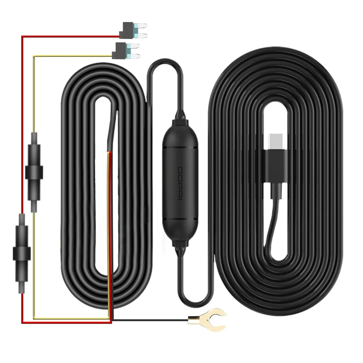 Hardwire komplet DDPAI Type-C, kompatibilan s N1 Dual, N3 Pro, N5 Dual, Z40, Z50, Mini 5 modelima, 24-satni nadzor parkiranja