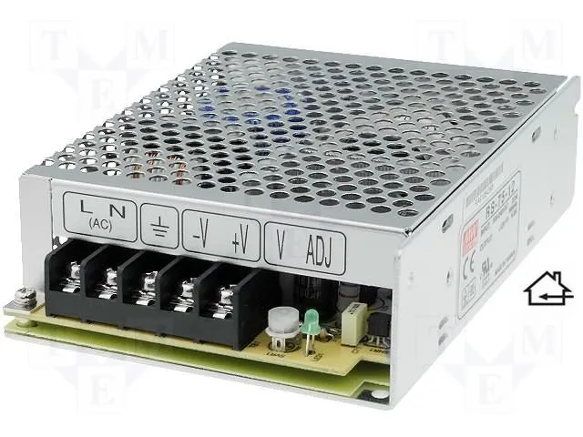 Ispravljač 12V, 6A, Meanwell LRS-75-12