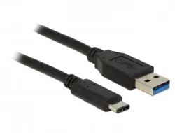Kabel DELOCK 83870, USB A 3.1 (M) na USB C (M), 1m
