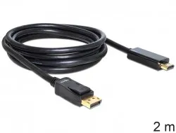 Kabel DELOCK, DisplayPort (M) na HDMI (M), 2m 82587