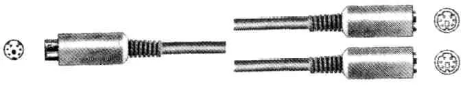Kabel INLINE, PS/2 (M) na 2x (Ž)