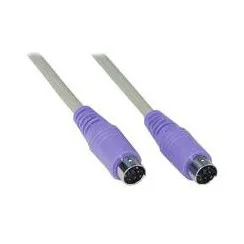 Kabel INLINE, PS/2 (M) na (M), 2m