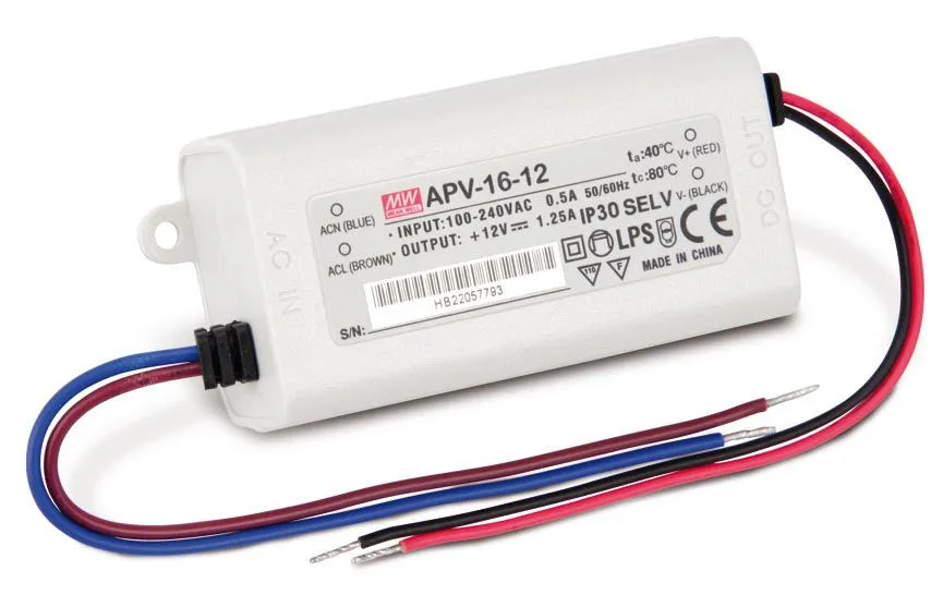 LED driver 12V, 15W, Meanwell APV-16-12
