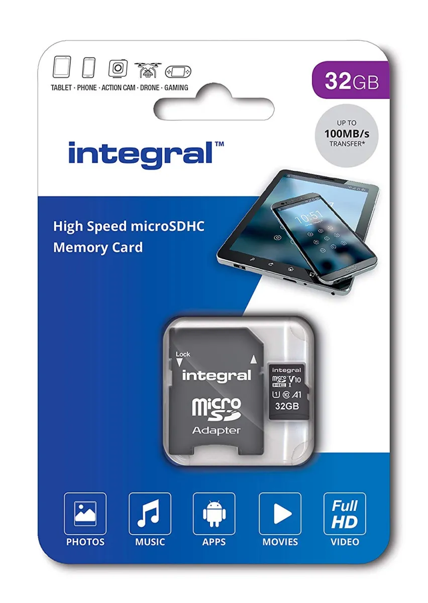 Memorijska kartica INTEGRAL UltimaPro 40MB, micro SDHC, 32GB, A1 Class 10 UHS-I
