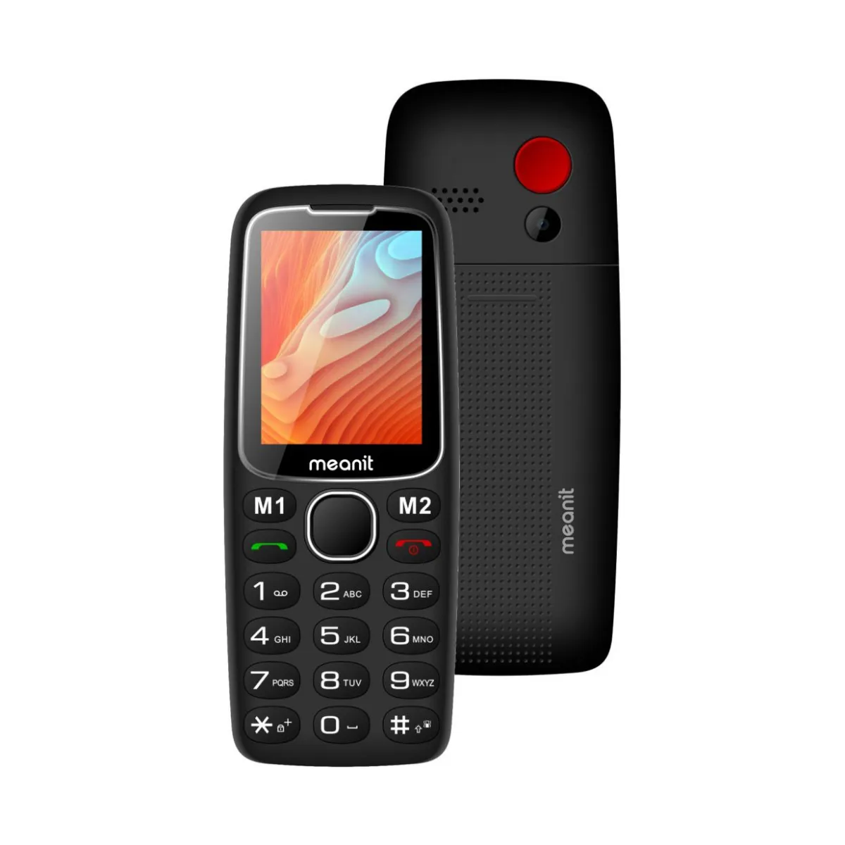 Mobitel MEANIT Senior 10 Plus, Dual SIM, crni
