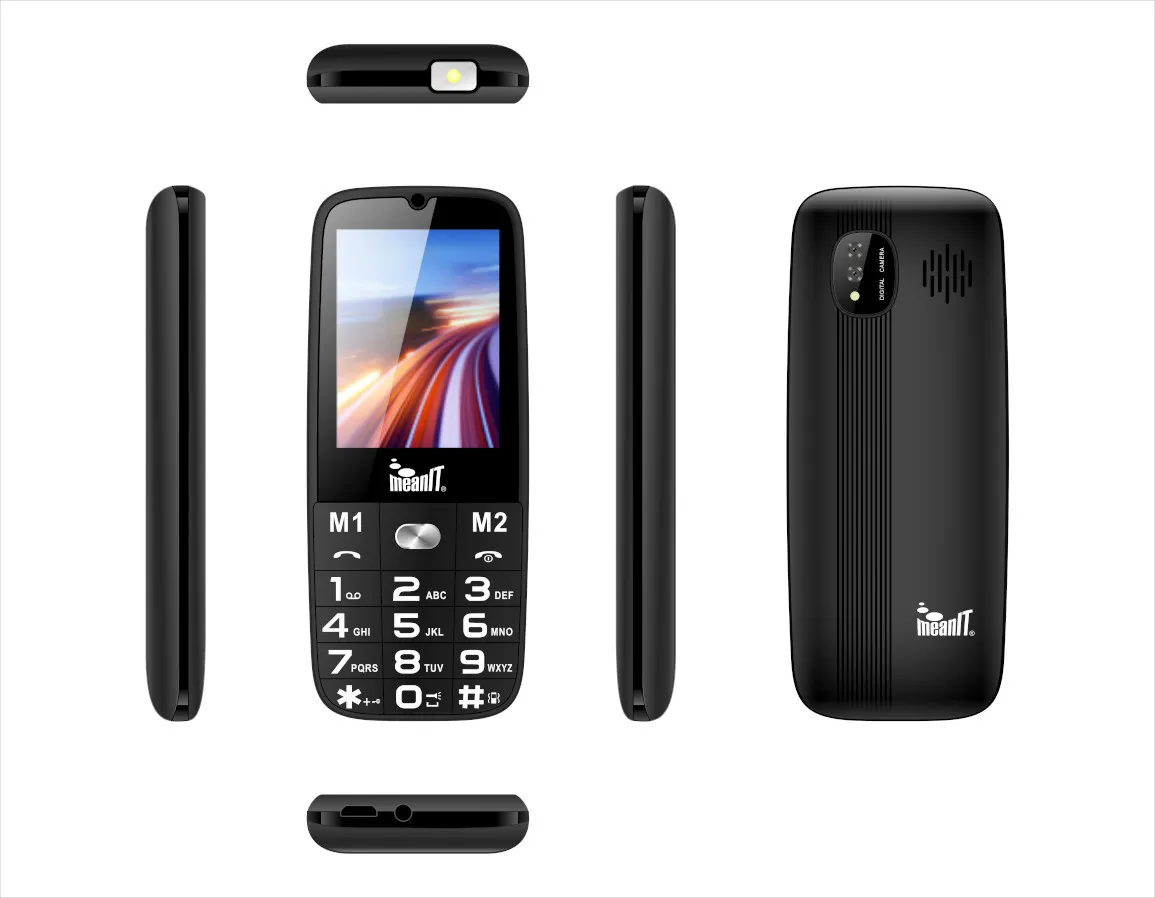Mobitel MEANIT Senior 15, Dual SIM, crni