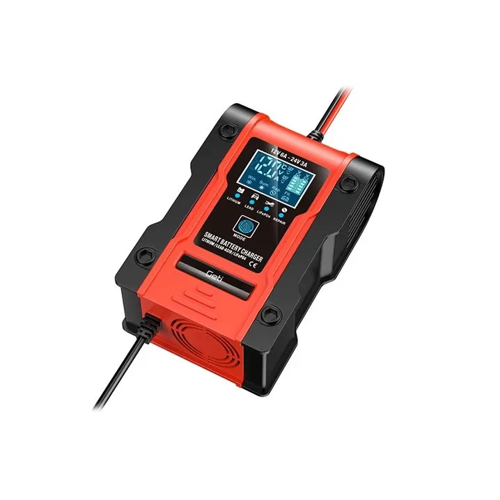 Punjač akumulatora GETI GCA002, 12V 6A, 24V 3A, IP20