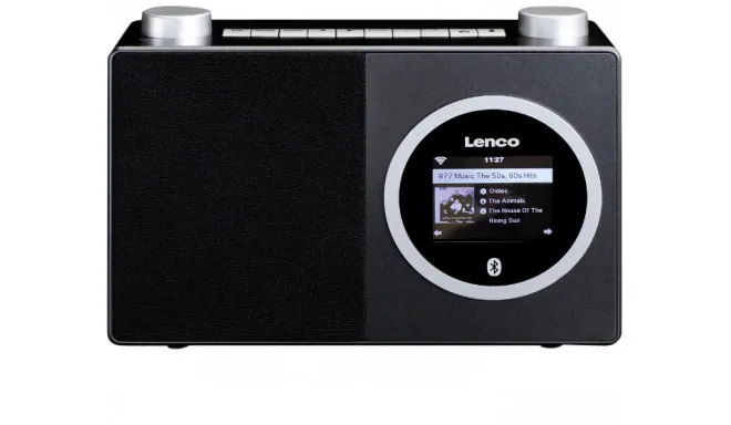 Radio prijemnik LENCO DIR-70BK, internet radio, Bluetooth, crno-srebrni