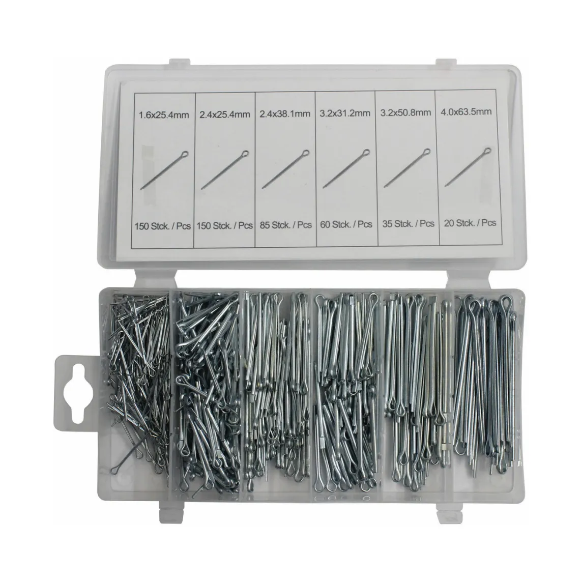 Set sigurnosnih uložaka, 1.6 – 4.0mm, 500 dijelova