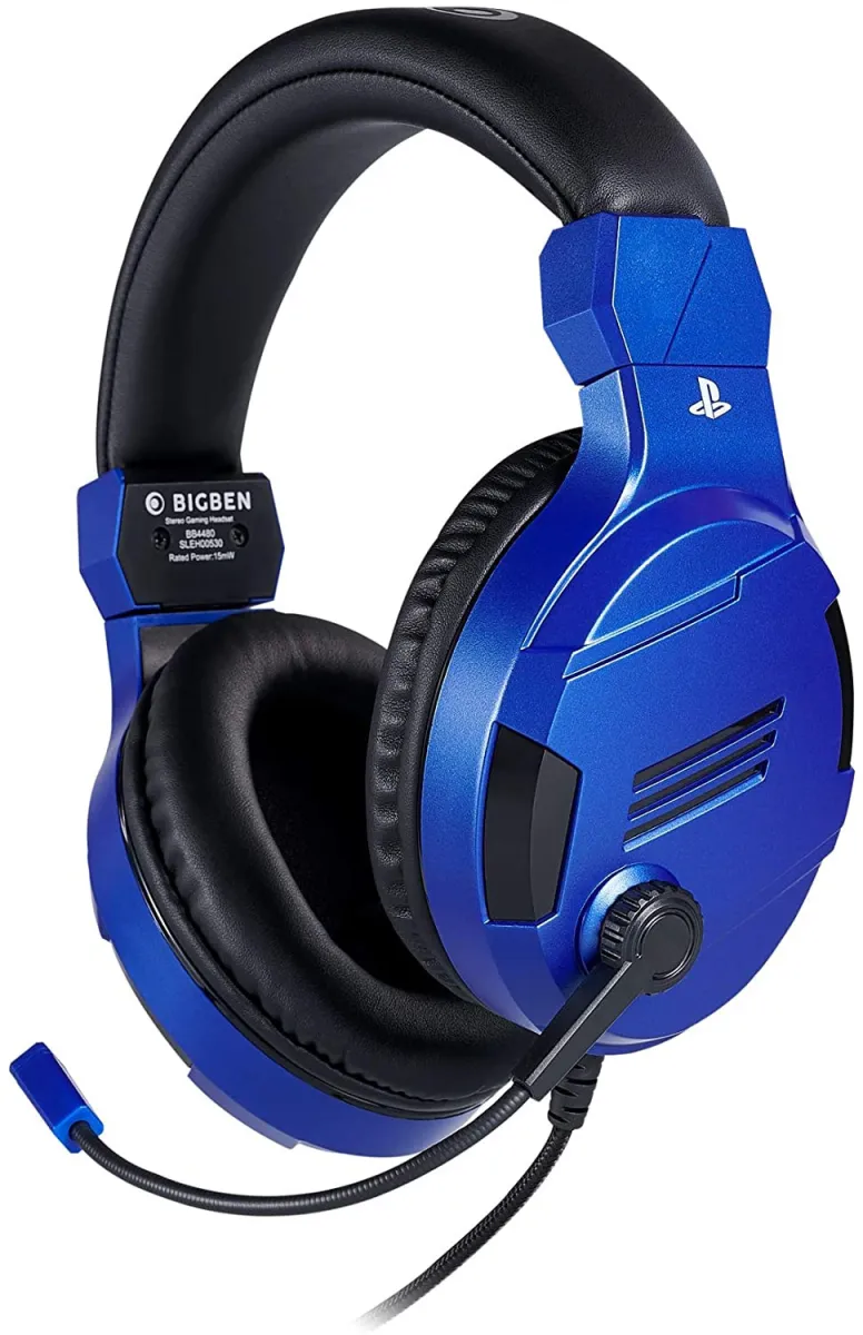Slušalice BIGBEN PS4 Gaming V3, stereo, žičane, mikrofon, plave