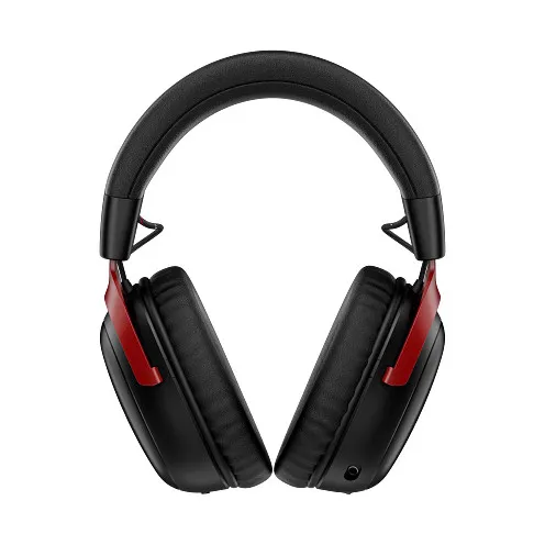 Slušalice HYPERX Gaming Cloud III S, A59Z0AA, bežične, WiFi, Bluetooth, USB C, USB A, za PS5/PS4/Switch/PC, crno crvene