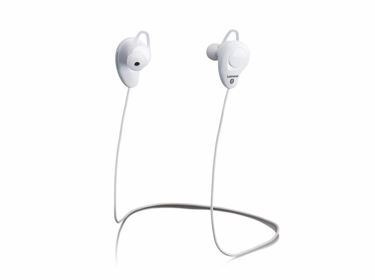 Slušalice LENCO EPB-015 WH, in-ear, bežične, Bluetooth, bijele