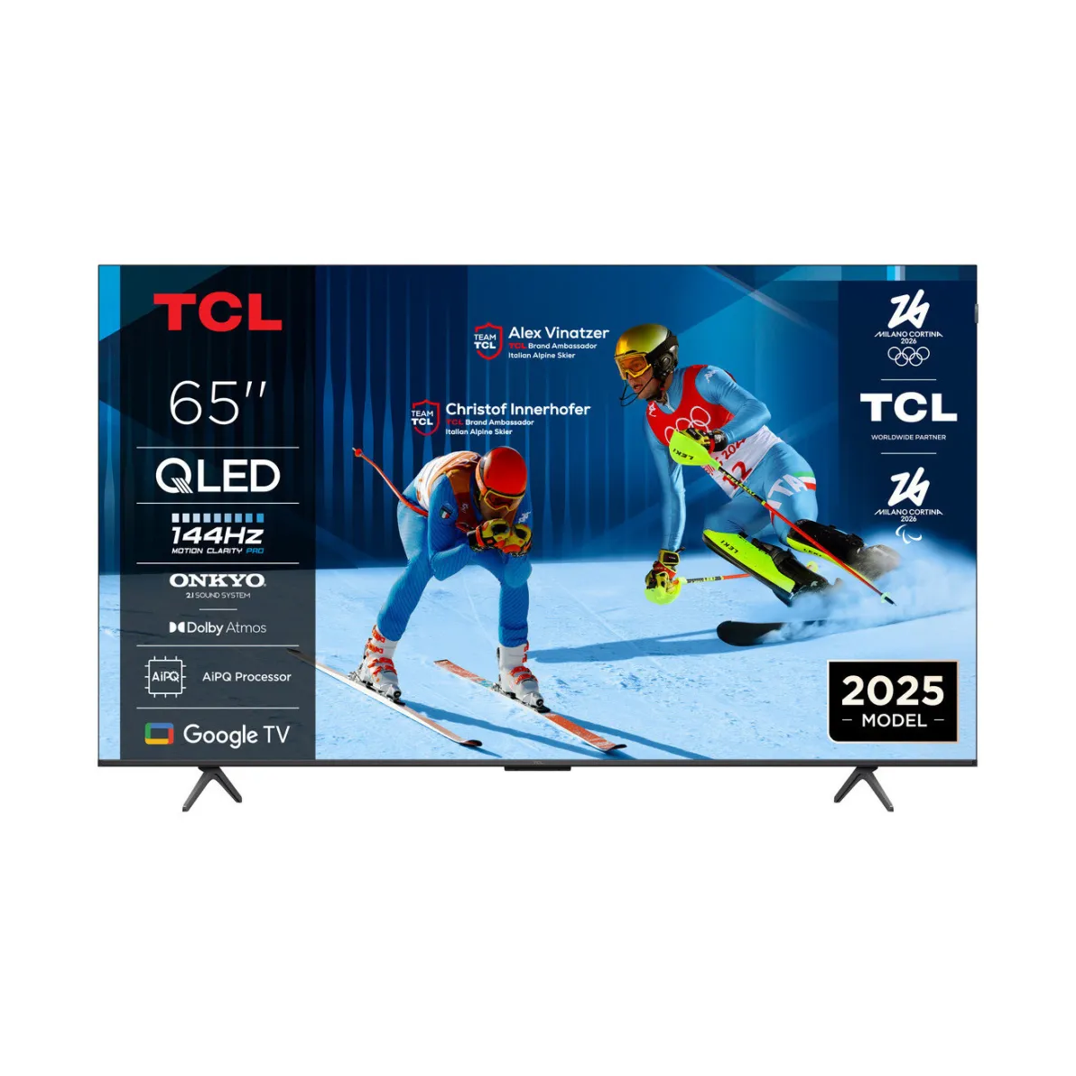 Televizor QLED 65incha TCL 65P8K, QLED, Google TV, 4K UHD, DVB-T2/C/S2, HDMI, Wi-Fi, Bluetooth, energetski razred F