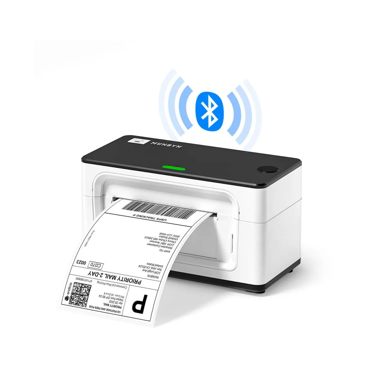 Termalni printer za naljepnice MUNBYN ITPP941B, 108mm, termalni, Bluetooth, USB, bijeli