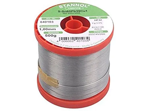 TINOL 1/2 kg 1mm, Stannol HF32 3,5% 640103