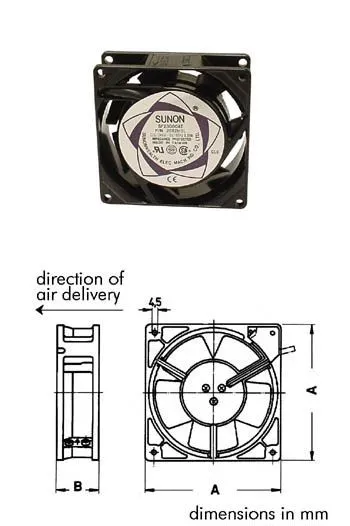 Ventilator 220V 80x25 mm, Sunon SF23080AT2082HSL