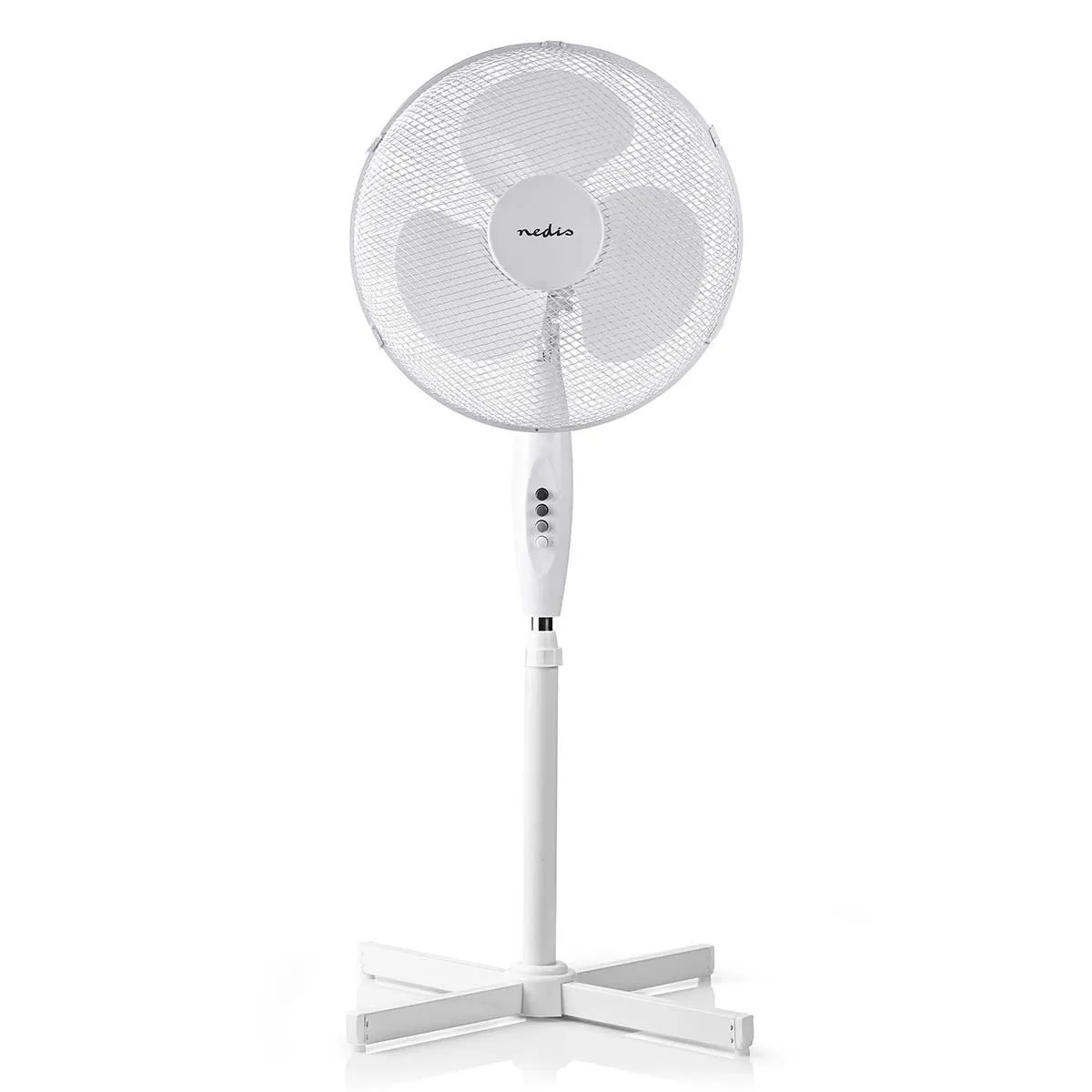 Ventilator podni NEDIS FNST10CWT40, 40cm, 45W, podesiva visina od 100 do 120cm, 3 brzine, bijeli