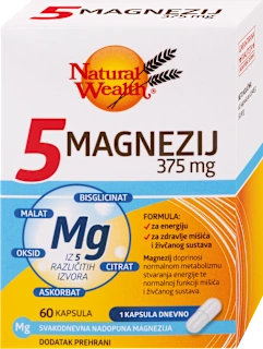 5 Magnezij 375 mg, 60 kom.