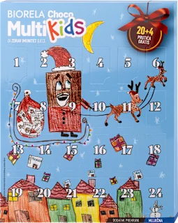 Adventski kalendar Choco Multi Kids, više vrsta, 24 kom.