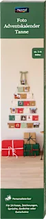 Adventski kalendar foto u obliku božićnog drvca, 1 kom.