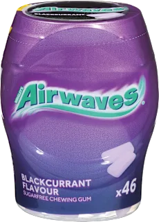 Airwaves žvakaće gume Blackcurrant Flavour, 64 g