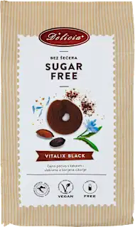 Čajno pecivo bez šećera Vitalix Black, 200 g