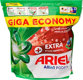 Allin1 PODS®+ kapsule za pranje rublja – Extra Clean, 60 kom.