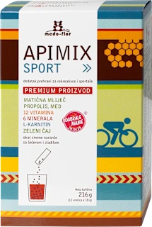 Apimix Sport premium dodatak prehrani za rekreativce i sportaše, 216 g