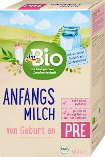 Bio zamjensko mlijeko PRE, od rođenja, 600 g