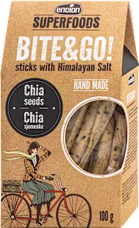 Bite&Go! prutići s chia sjemenkama i himalajskom soli, 100 g