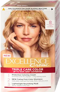 Boja za kosu - 8 Light Blonde, 1 kom.