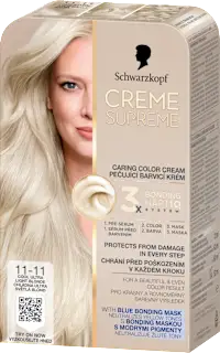 Boja za kosu Creme Supreme – 11-11 Cool Ultra Light Blonde, 1 kom.