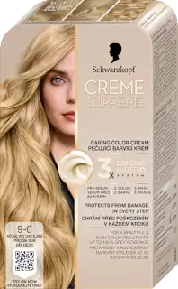Boja za kosu Creme Supreme – 9-0 Blond Natural, 1 kom.