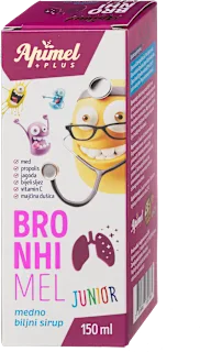 Bronhimel Junior medni biljni sirup, 150 ml
