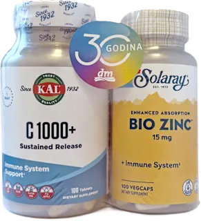 C 1000 + SR i BIO ZINC dodaci prehrani, 1 kom.